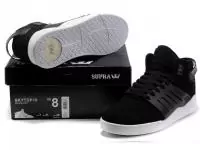 supra chaussures kids supratop 3 noir blance